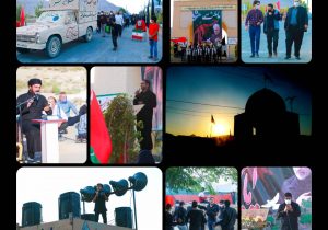برگزاری یادواره شهدا و مراسم نمادین پیاده روی اربعین در روستای موری آباد سبزدشت+تصاویر