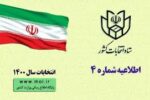 برگزاری انتخابات ششمین دوره‌ی شوراهای اسلامی در روز جمعه ۲۸ خرداد ۱۴۰۰