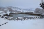 بارش برف در روستای بشکان به روایت تصویر